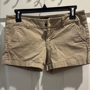American Eagle Outfitters Tan Midi Shorts